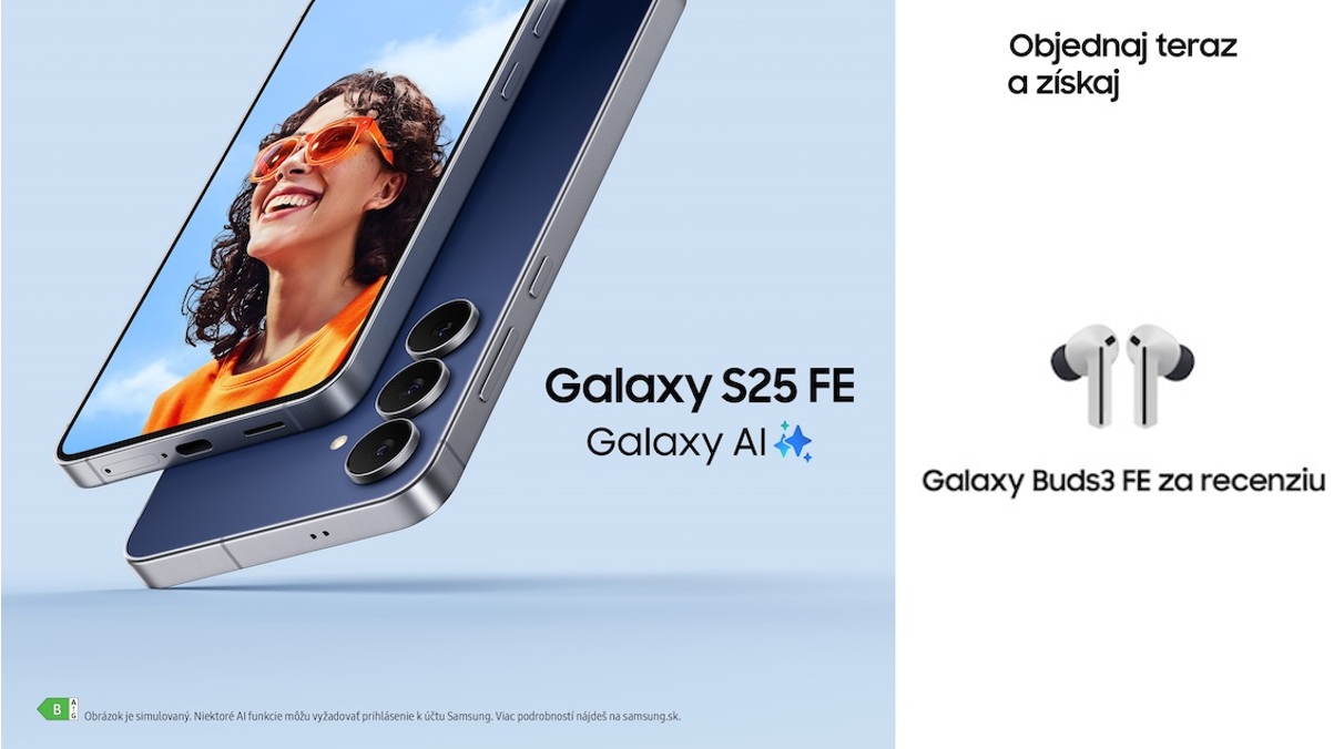Napíš recenziu na novinky Samsung Galaxy S25 FE a získaj bonus